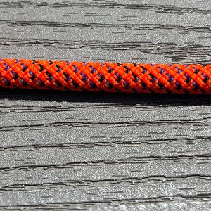 Dog Leash Made from recycled climbing rope Orange/Black/Purple