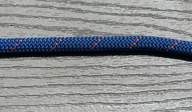 Dog Leash Made from recycled climbing rope Blue/Orange