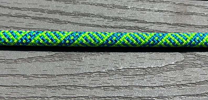 Dog Leash Made from recycled climbing rope Blue/Green
