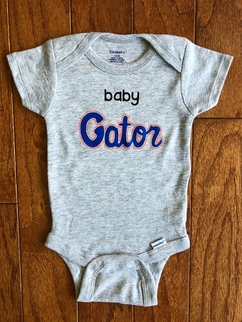 University of Florida Gators UF bodysuit Gator Outfit Custom Florida Gators Gator Bodysuit Florida Gator Baby Baby Gator