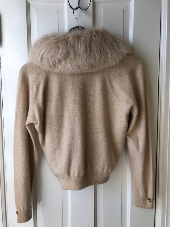 Vintage 1950s Dalton 100% Virgin Cashmere Fur Car… - image 5