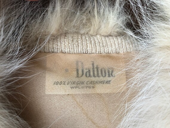 Vintage 1950s Dalton 100% Virgin Cashmere Fur Car… - image 7