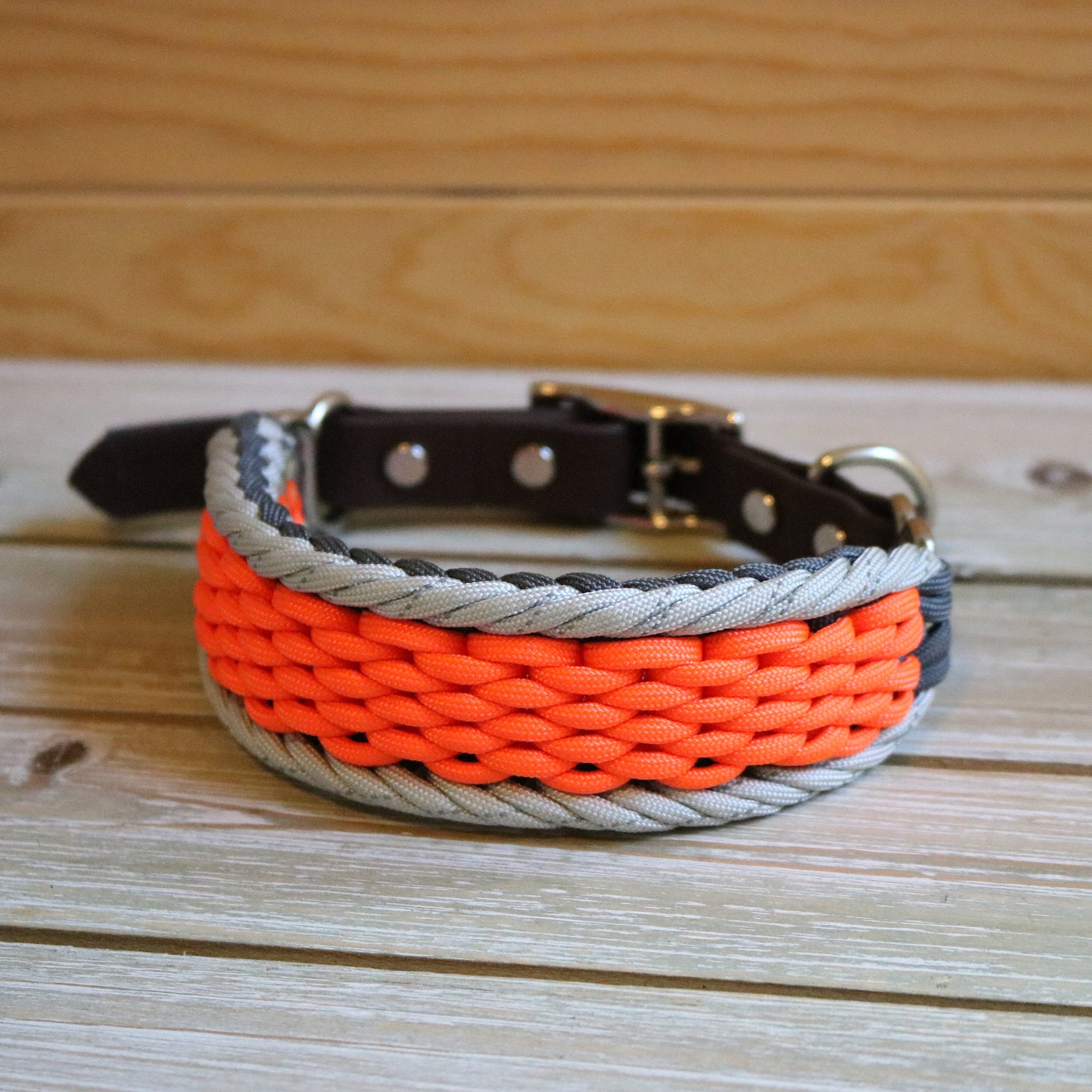 THICK Biothane Adjustable Paracord Collar Etsy