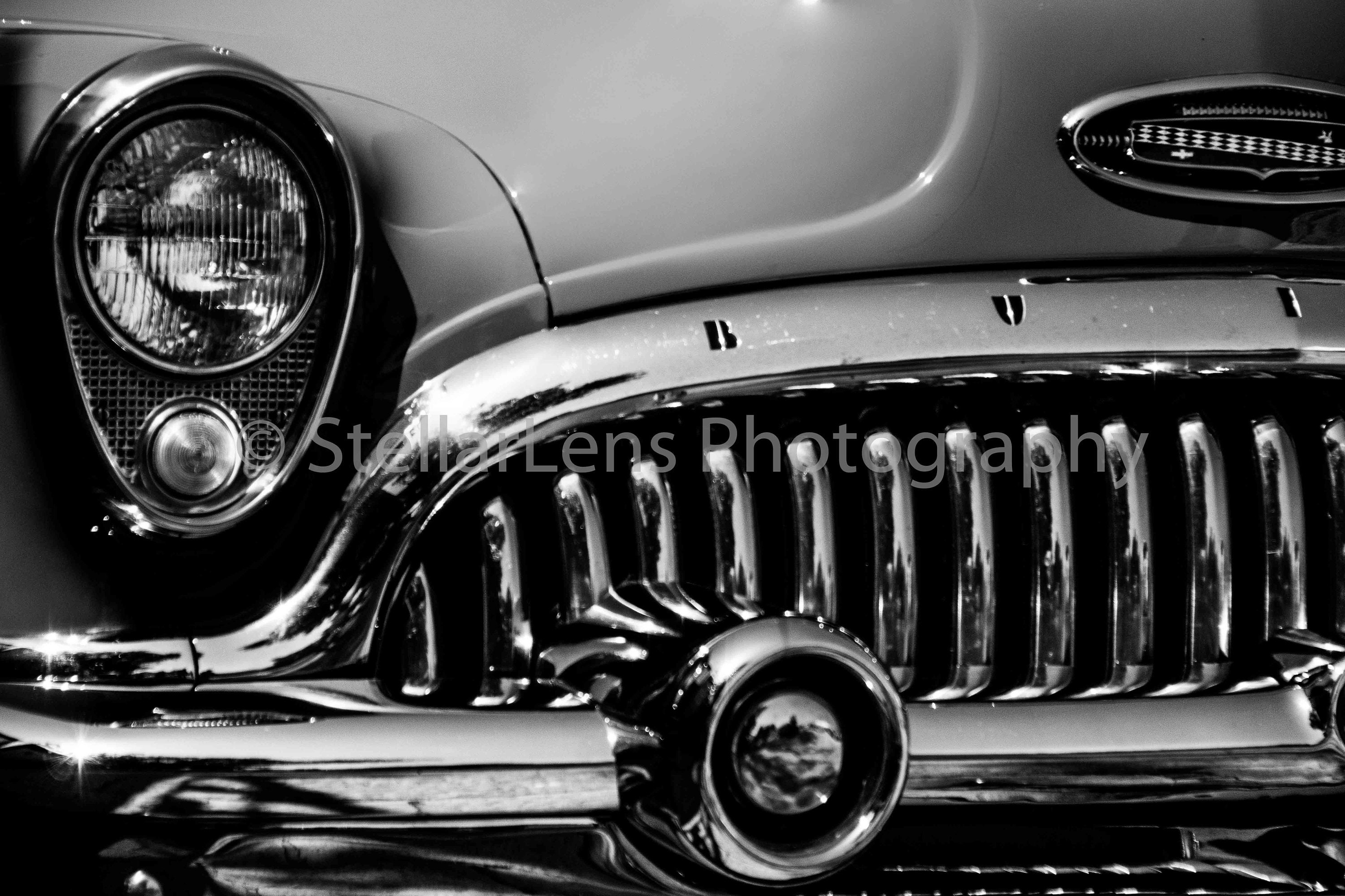 Classic Car Photo Classic Car Print Vintage Car Canvas Black and White
