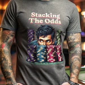 Camiseta de pôquer humorística: citação de jogo de azar para entusiastas de jogos de cartas - presente perfeito para jogadores de cassino
