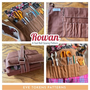 Rowan Tool Roll Sewing Pattern – DIY Craft & Artist Pen Roll Organizer (PDF Pattern)