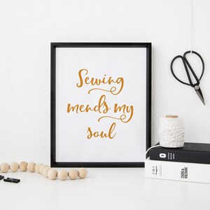 sewing quote craft room wall decor craft room print etsy