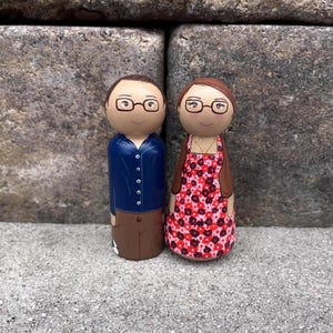 Custom Portrait Peg Dolls, Hand Painted Look Alike Dolls, Personalized Family Dolls, Portrait Doll Gift, Custom Family Portrait