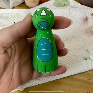 Custom peg doll dinosaur dragon