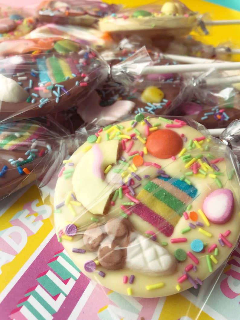 Chocolate sweet lollipops party favours party bag fillers Etsy