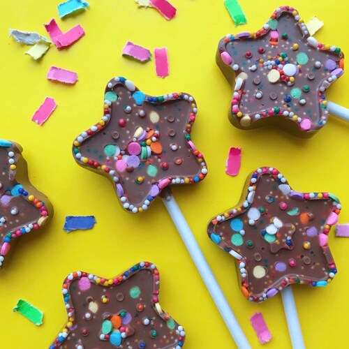 Star Chocolate Lollipops Party Bag Fillers Etsy