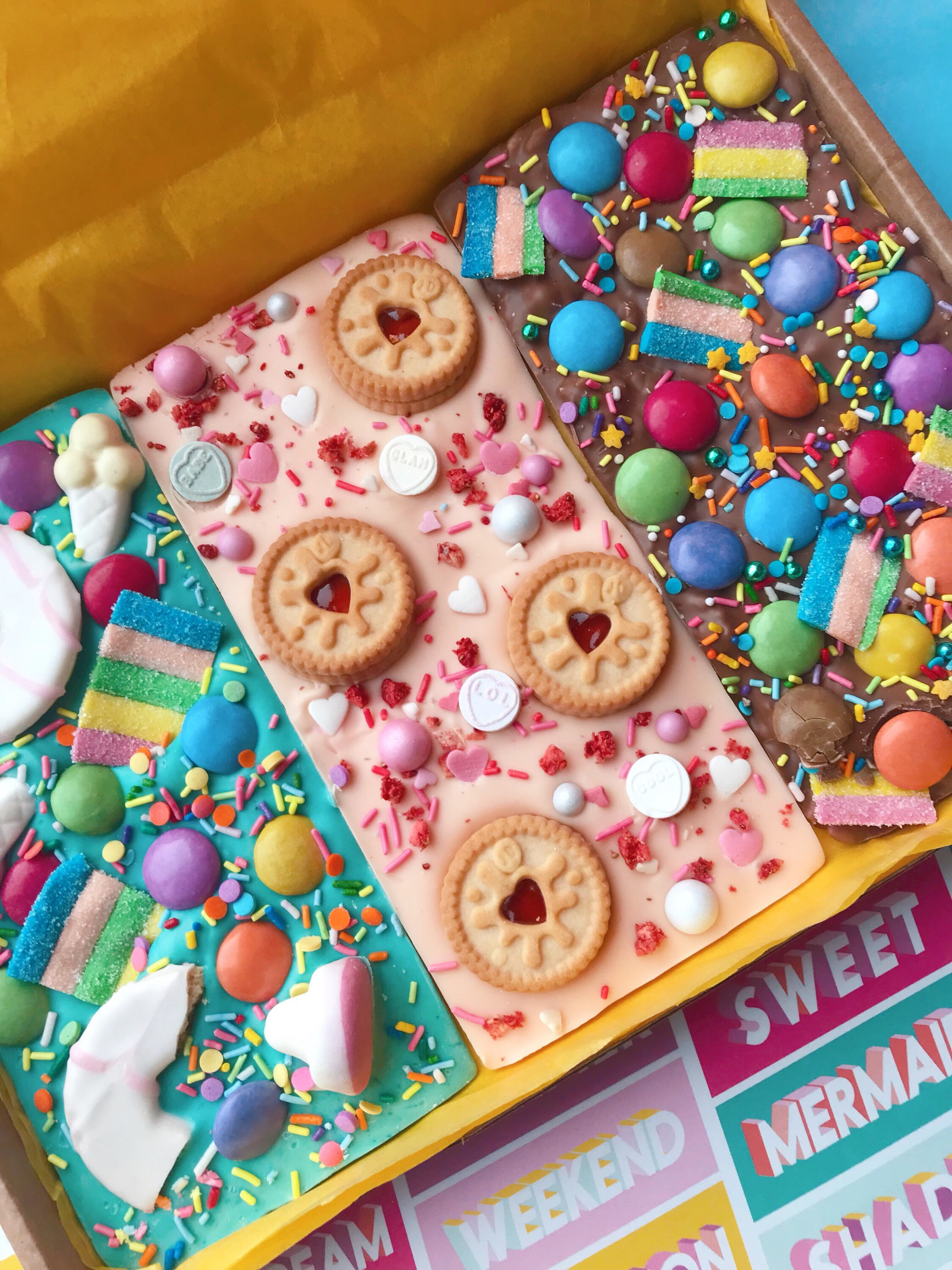 Fun chocolate bars x3