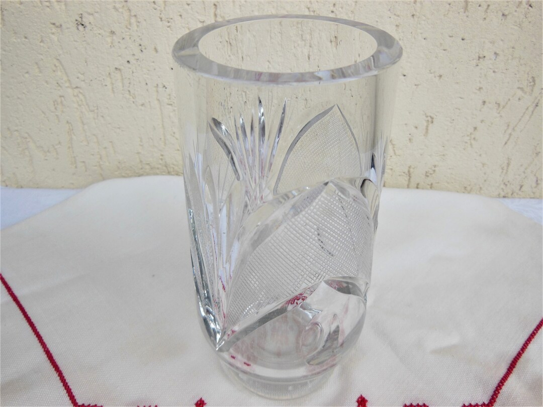 Crystal Vase, Small Lead Crystal Vase , Vintage Vase Etsy