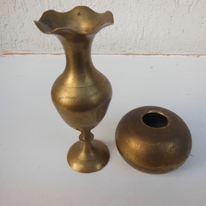 A pair of Bronze Candlesticks