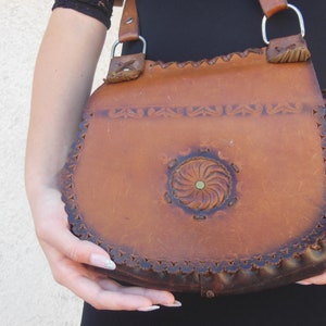 Vintage Handmade Leather Bag,  Leather bag ,  Ladies handbag