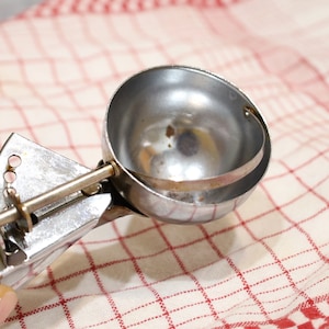 Antique Ice Cream Spoon , Ball Spoon , Vintage Kitchen