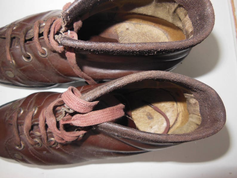 37 stivali in pelle scarpe vintage invernali scarpe marroni | Etsy Italia