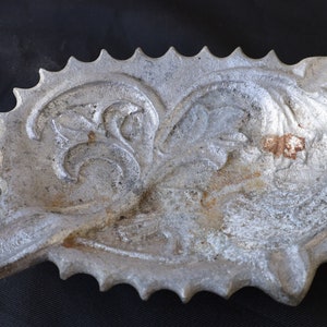 Antique Ashtray , Metal Ashtray , Massive Ashtray , Cast iron ,  Ashtray With Decoration