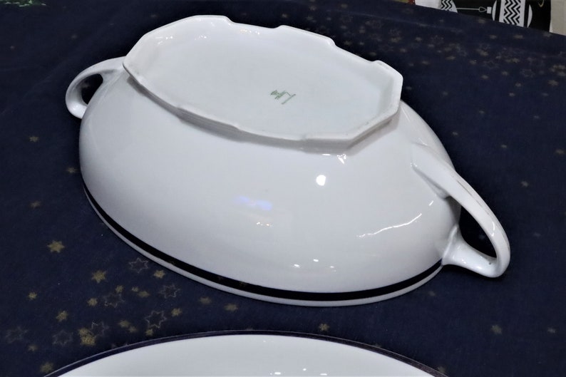 Vintage Porcelain Soup Tureen , Vintage TK Thuny Czechoslovakia