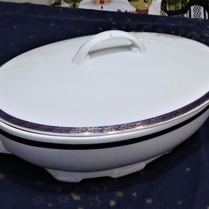 Vintage Porzellan Suppenturen , Vintage TK Thuny Czechoslovakia , Terrine , Casserol, Servierschale, Classic Tureen, Soupiere