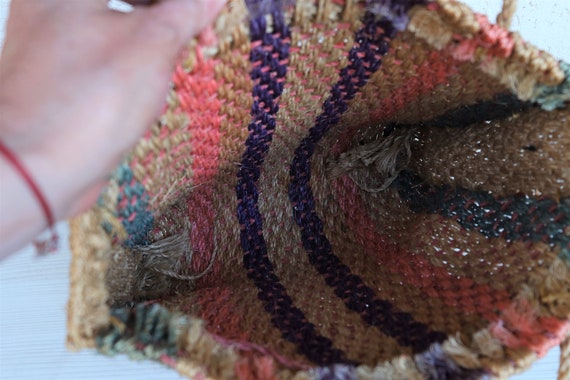Hemp Knitted Bag , Knitted Summer Bag , Vintage S… - image 7