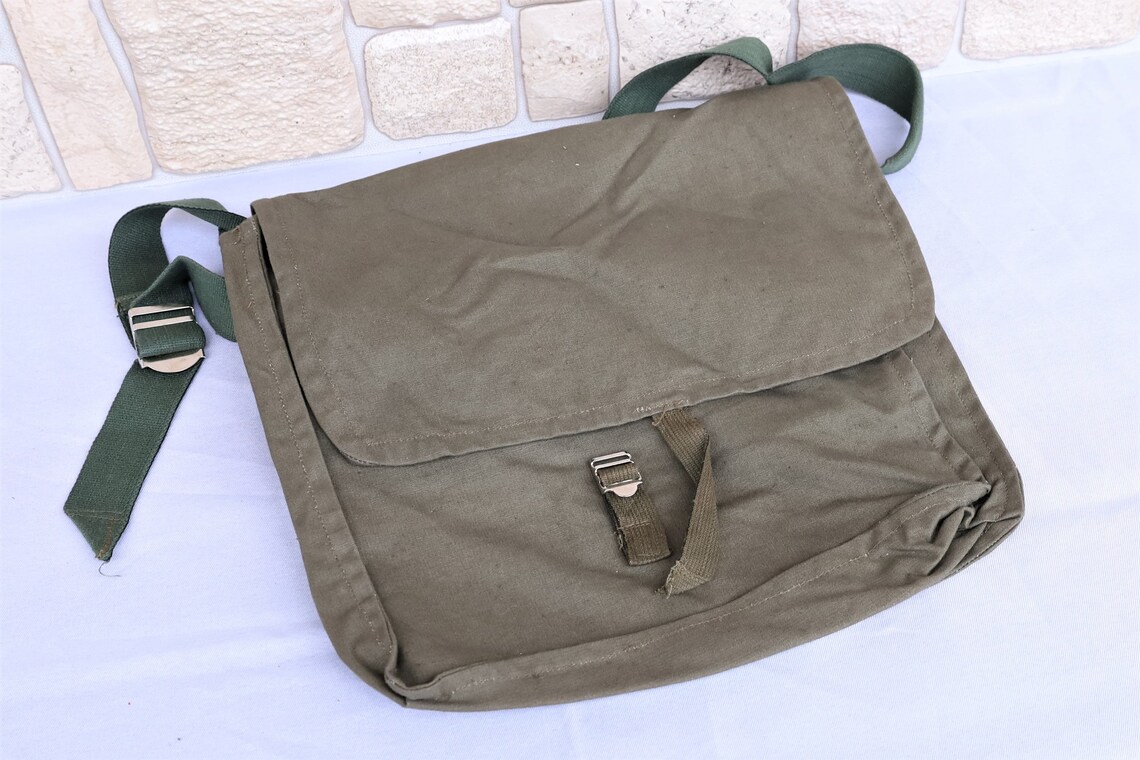 Vintage Military Canvas Bag Canvas Bag Army Canvas Bag Etsy