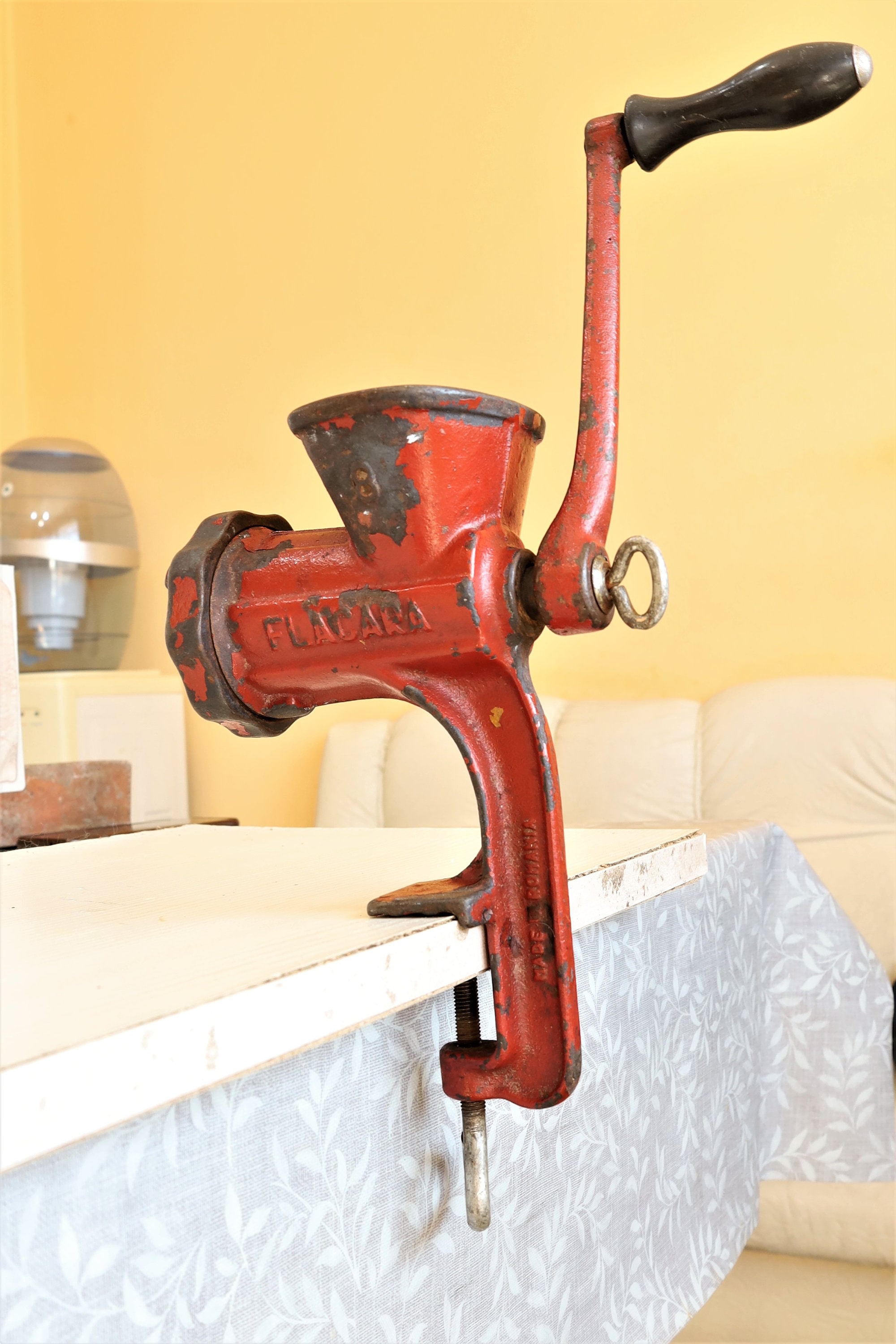 Vintage Enameled Meat Grinder Meat Grinder VINTAGE Etsy UK