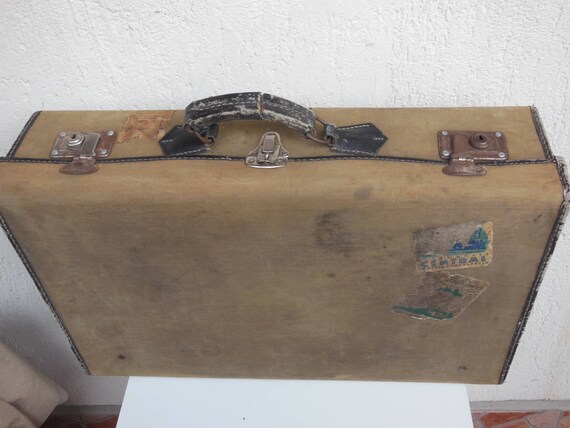 Vintage Suitcase , Tarpaulin Suitcase , Luggage ,
