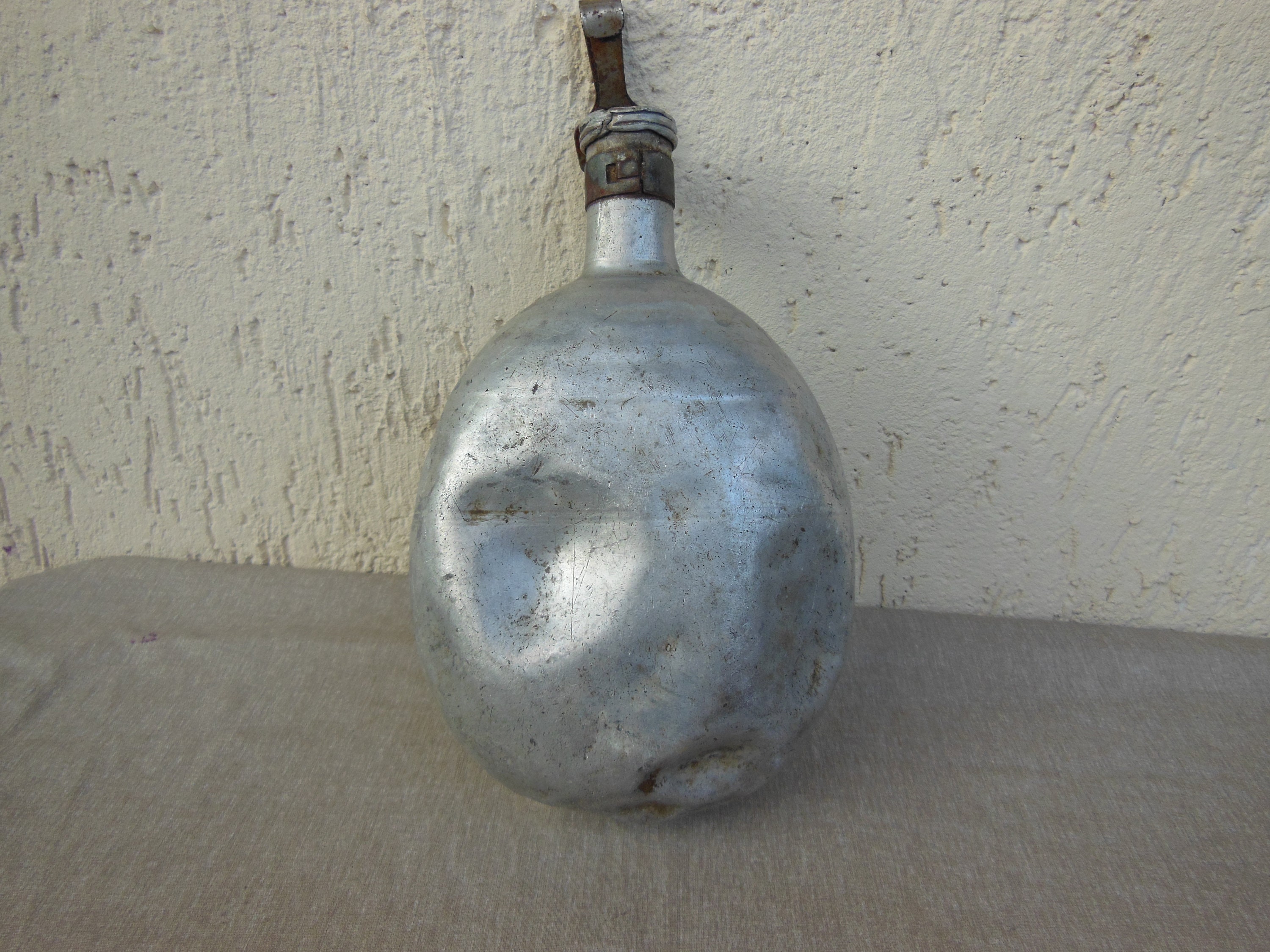 Aluminum Military Canteen Water Flask , Vintage Water Canteen , Army