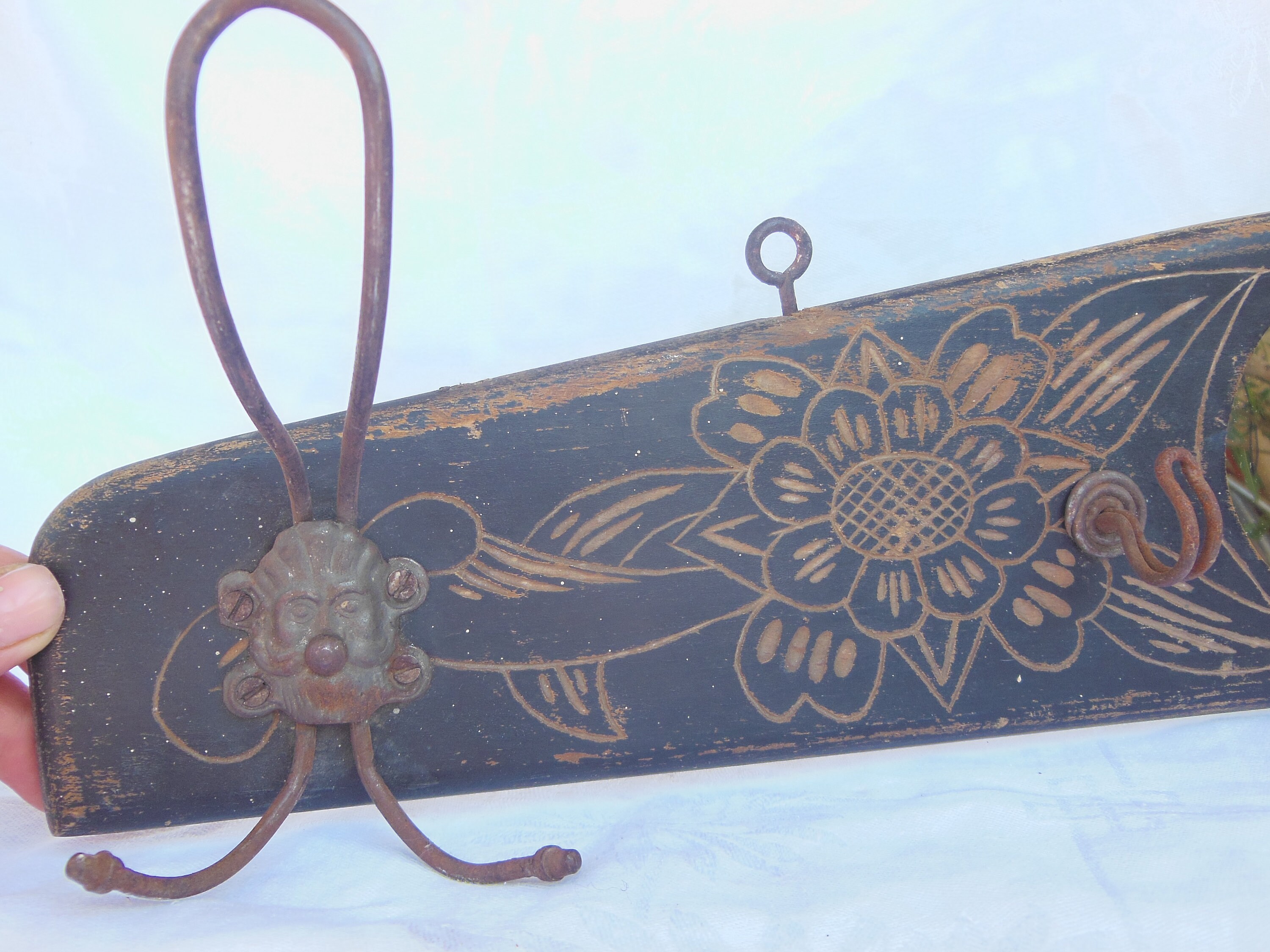 Antique Hanger From 1930 Vintage Wooden Wall Hanger With Etsy — free download