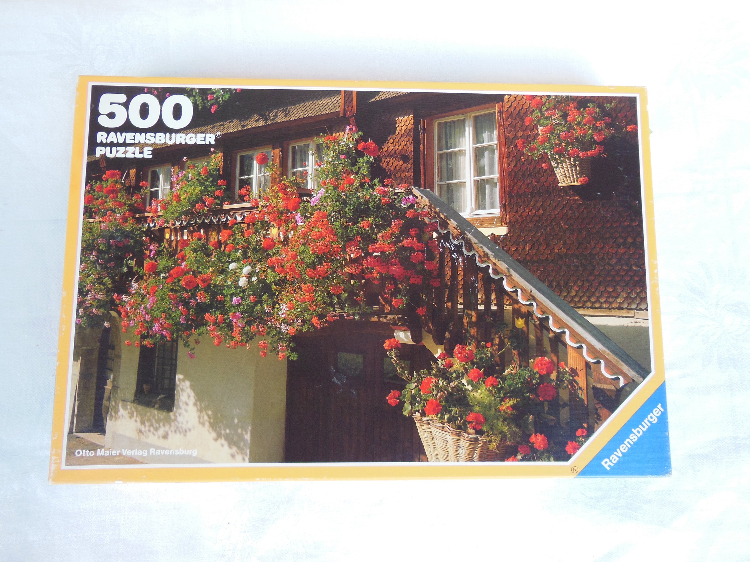 Vintage Puzzle , Puzzle Ravensburger , Puzzle 500 Pieces , Flower ...