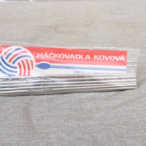 12  count Hooks,  Knitting Needles with Hooks , Vintage Knitting Hooks, Knitting Hook Set