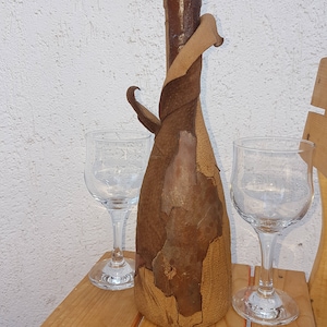 Vintage Decorated  bottle ,  Bottle of wine ,  Recycled bottles , Home decor  , Glass , Art , Decorative bottle ,  Hand made