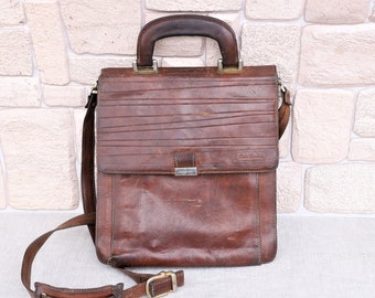 Pierre Cardin Paris , Men's Leather Bag , Leather Shoulder Bag , Office Bag