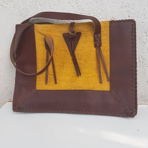 Lady&#39;s handbag, Real Leather Lady&#39;s ,Vintage Real Leather Lady&#39;s Handbag
