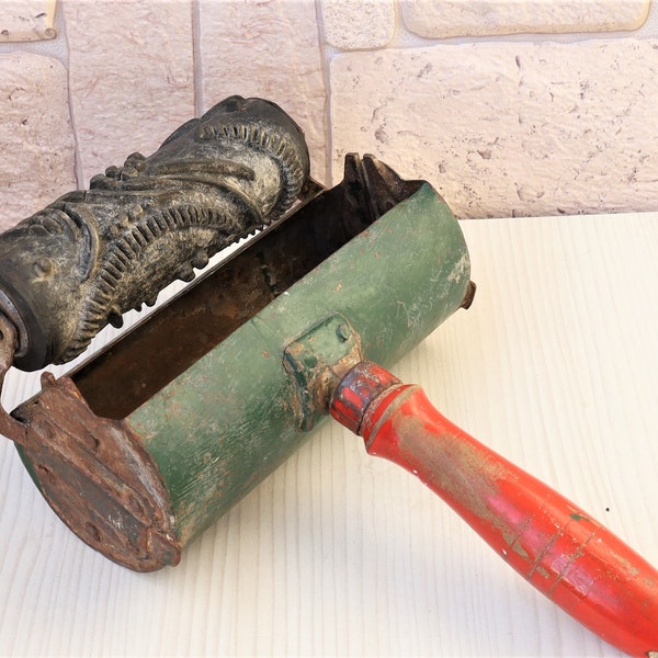 Antique Paint Roller , Wall Decoration , Rubber Stamp Roller  , Wall Applicator