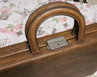 Vintage Diplomatic Briefcase, Document Briefcase , Business Bag , Vintage School Bag, Office Suitcase , Suitcase With Lock