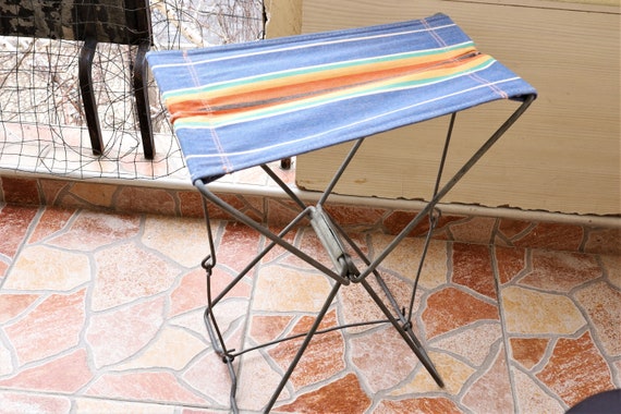 Chair , Fishing Chair , Camping Chair , Compact Small Chair , Vintage Folding  Chair 
