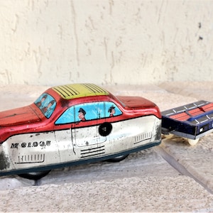 Vintage Train , Vintage Toy Car , Vintage Collectible  Train , Rare Rolling Train ,  Retro Metal Toy