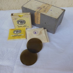 Vintage Optical Lens Set of 17 lenses for diopter glasses + 0.5 Unused optical lenses Optometrist