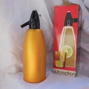 Aerators , Seltzer Soda Siphon Bottle , Vintage Soda Siphon , Barware, Bar decor, Vintage Bottle , Syphon Bottle , Glass Siphon