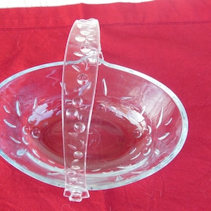 Vintage  Glass  Fruit ,  Fruit  ,  Vintage Glassware , Glass Fruit Plate , Glass Basket , Fruit Stand