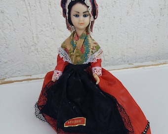 Collectible doll , Vintage doll , Rag dlol , Soft Doll, Koantic Doll , Doll , textile doll ,  girl in  traditional volk cloth