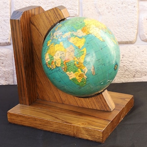 Vintage Globe , Old Desk Globe
