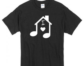 I Love House Music tee