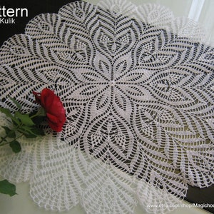 Crochet Doily Pattern Diagram Only, PDF, Home vintage decor, Knitted Lace tablecloth, Openwork Table Decoration, Ukraine shop, Diagram#5