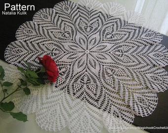 Crochet Doily Pattern Diagram Only, PDF, Home vintage decor, Knitted Lace tablecloth, Openwork Table Decoration, Ukraine shop, Diagram#5