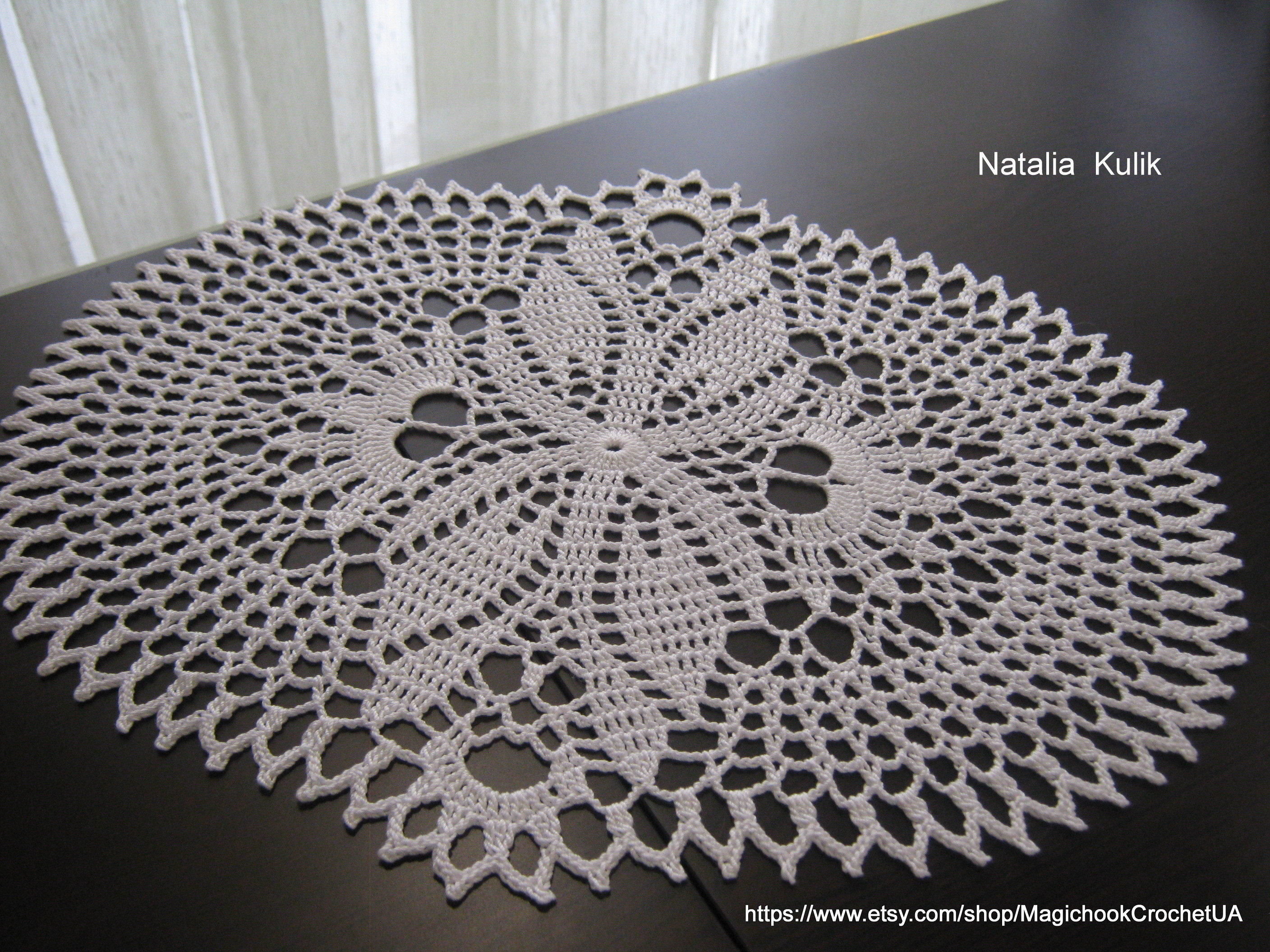 Table Linens crochet doily gift table centerpiece lace crochet doily
