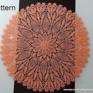 Crochet large Doily Pattern Diagram Only, Digital PDF Home Vintage Decor,Table center, Knitted Lace tablecloth,Table Decoration, Diagram #11