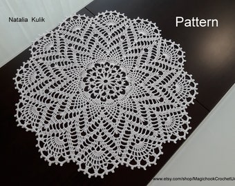 Digital PDF Crochet Doily Pattern Diagram Only, Home Vintage Decor, Crochet chart napkin, Instant Download, Diagram #2